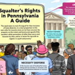 An illustration representing squatters and their rights in Pennsylvania.