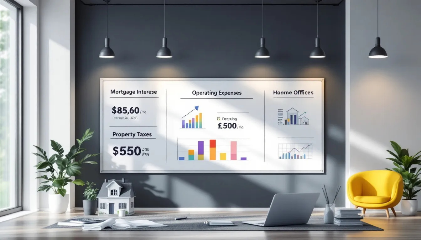 An image depicting various business expense deductions available to rental property owners.