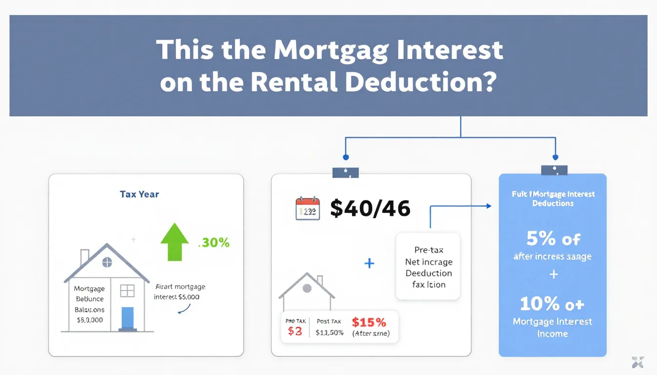 A visual representation of mortgage interest deductions related to rental properties.